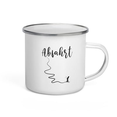 Abfahrt - Emaille Tasse ski Default Title