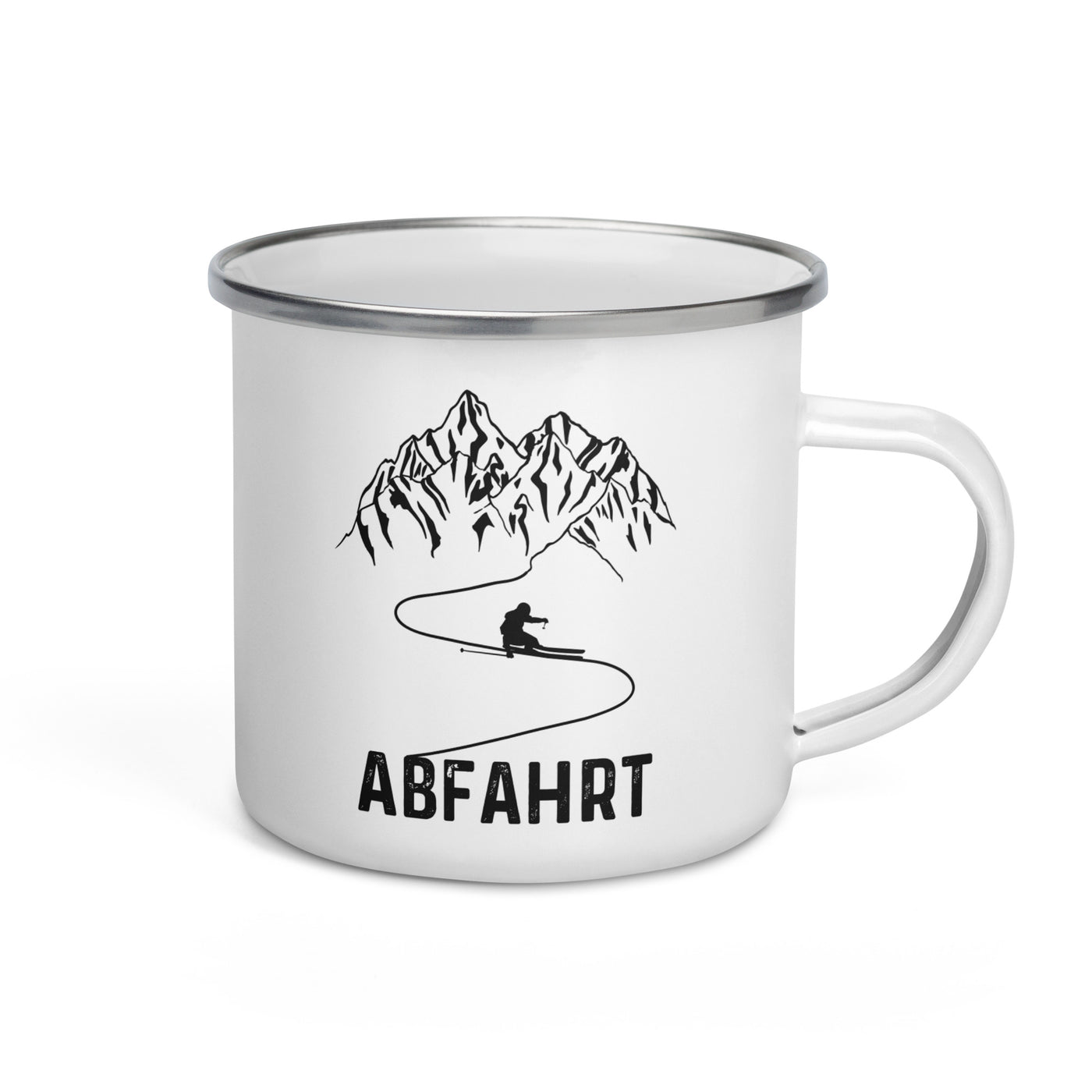 Abfahrt. - Emaille Tasse ski Default Title