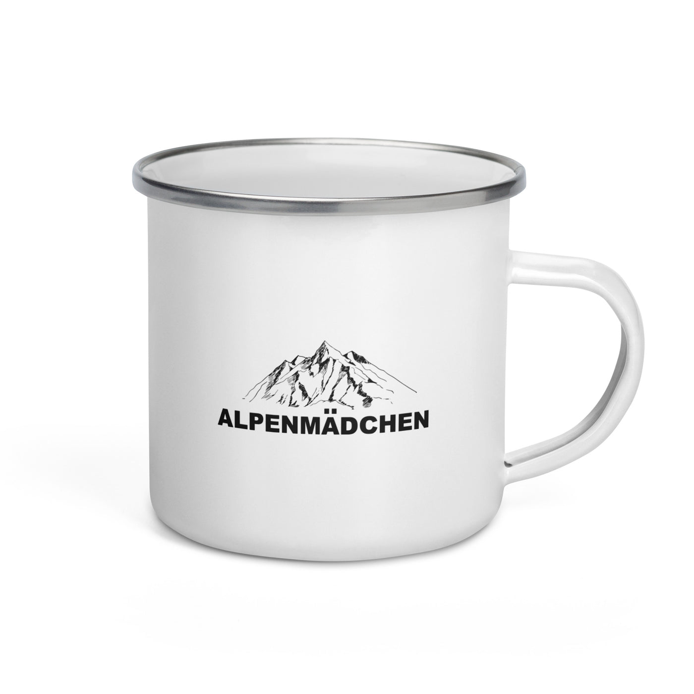 Alpenmadchen - Emaille Tasse berge Default Title