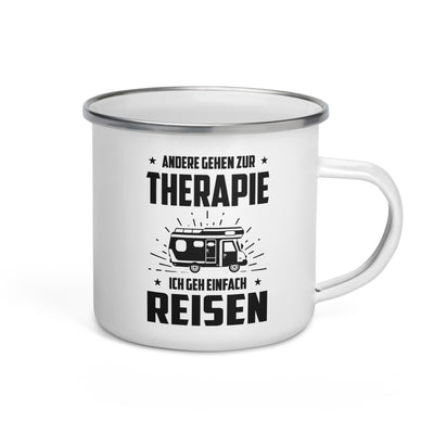 Andere Gehen Zur Therapie Ich Gen Einfach Reisen - Emaille Tasse camping Default Title