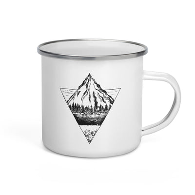 Berg - Geometrisch - Emaille Tasse berge Default Title