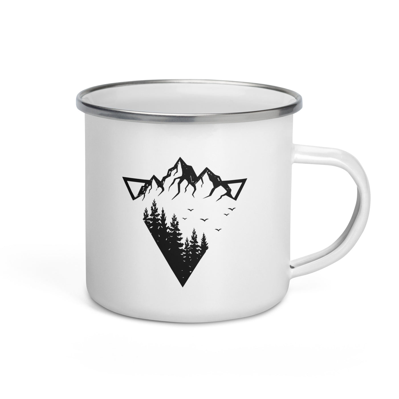 Berge - Geometrisch - Emaille Tasse berge camping Default Title