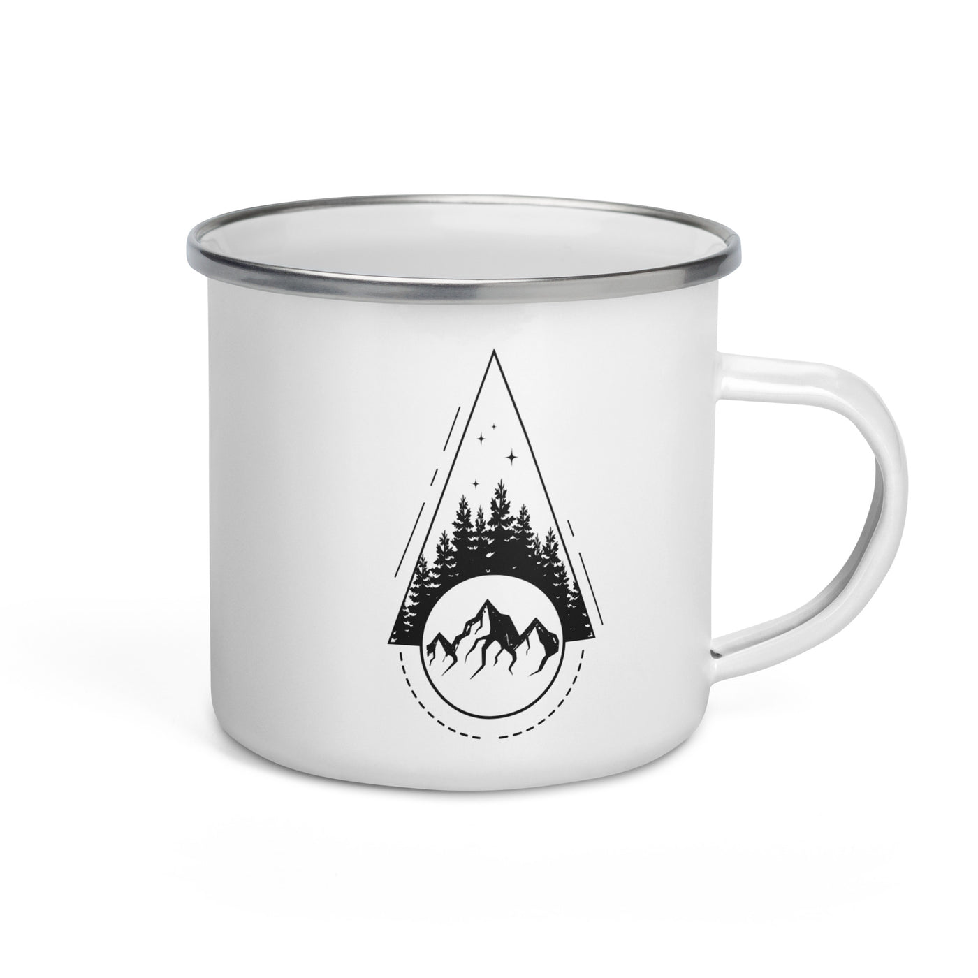 Berglandschaft - Geometrisch - Emaille Tasse berge Default Title