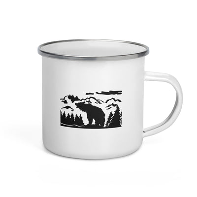 Berglandschaft Und Bär - Emaille Tasse berge camping Default Title