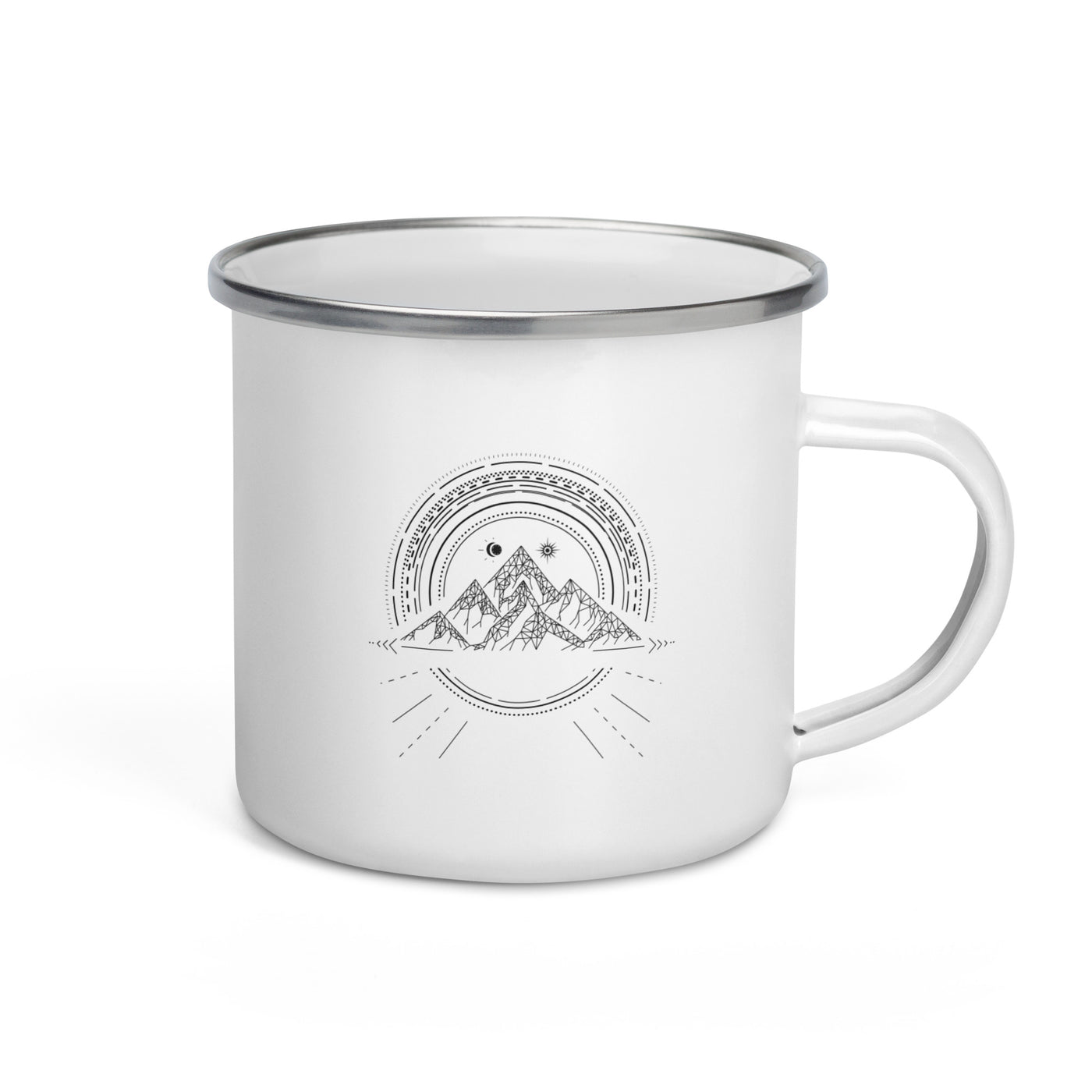 Bergreise Geometrisch - Emaille Tasse berge camping Default Title