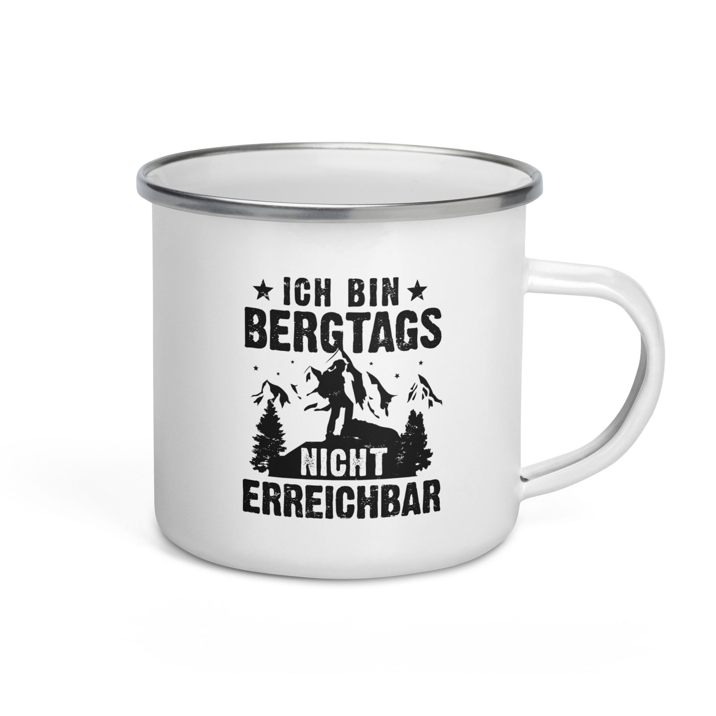 Bergtags Nicht Erreichbar - Emaille Tasse berge wandern Default Title