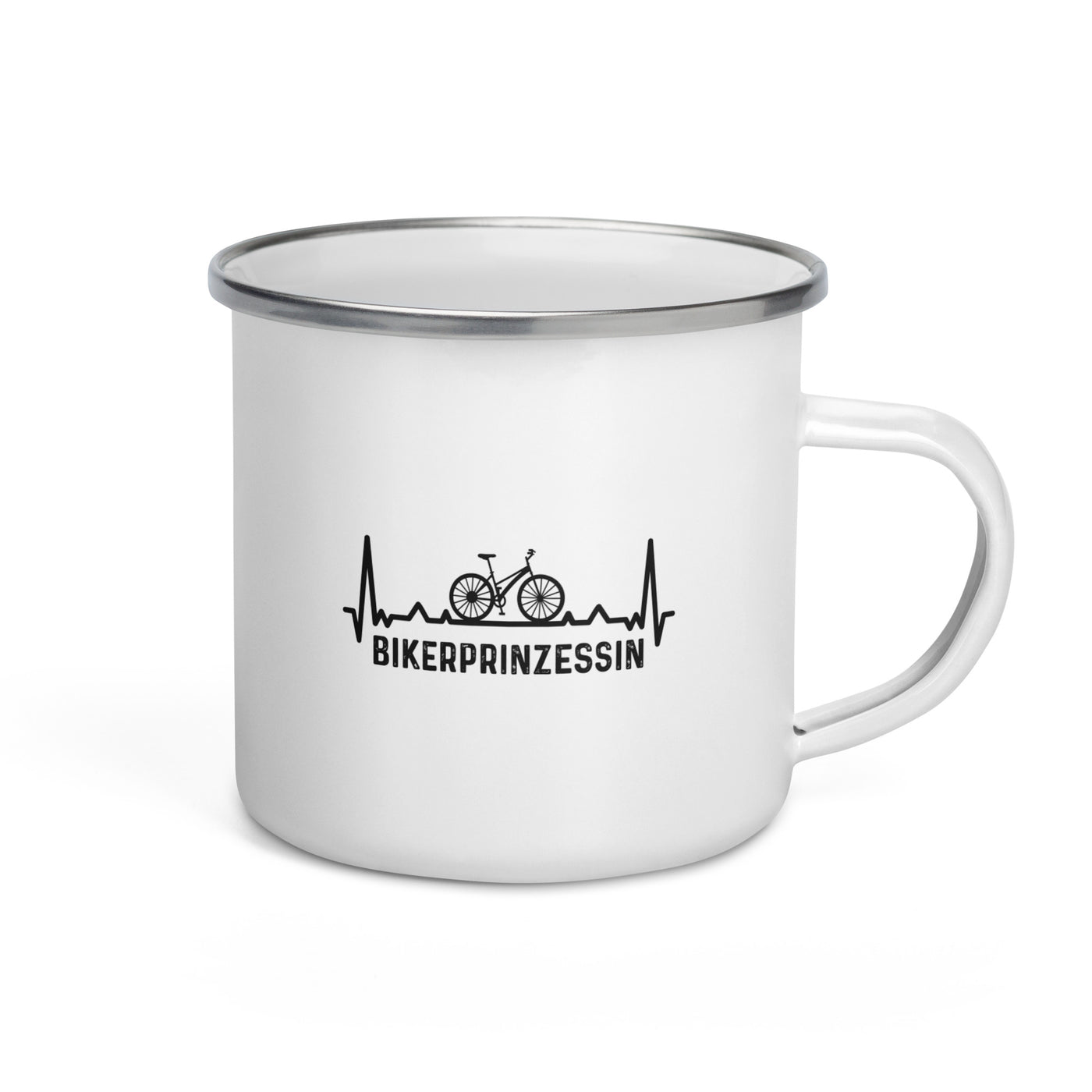 Bikerprinzessin 1 - Emaille Tasse fahrrad Default Title