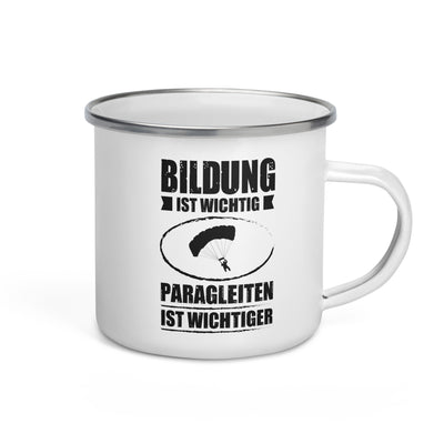 Bildung Ist Wichtig Parableiten Ist Wichtiger - Emaille Tasse berge Default Title