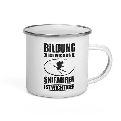 Bildung Ist Wichtig Skifahren Ist Wichtiger - Emaille Tasse ski Default Title