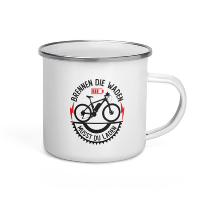 Brennen Die Waden Musst Du Laden - Emaille Tasse e-bike Default Title