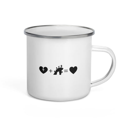 Broken Heart Heart And Climbing - Emaille Tasse klettern Default Title