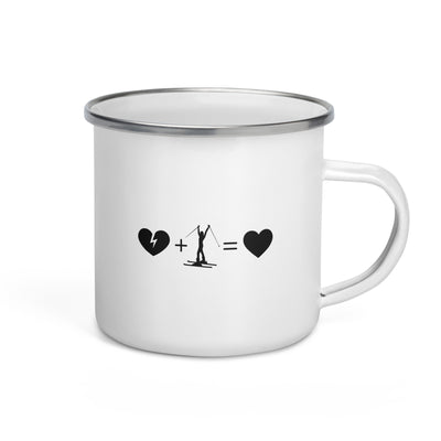 Broken Heart Heart And Skiing 1 - Emaille Tasse ski Default Title