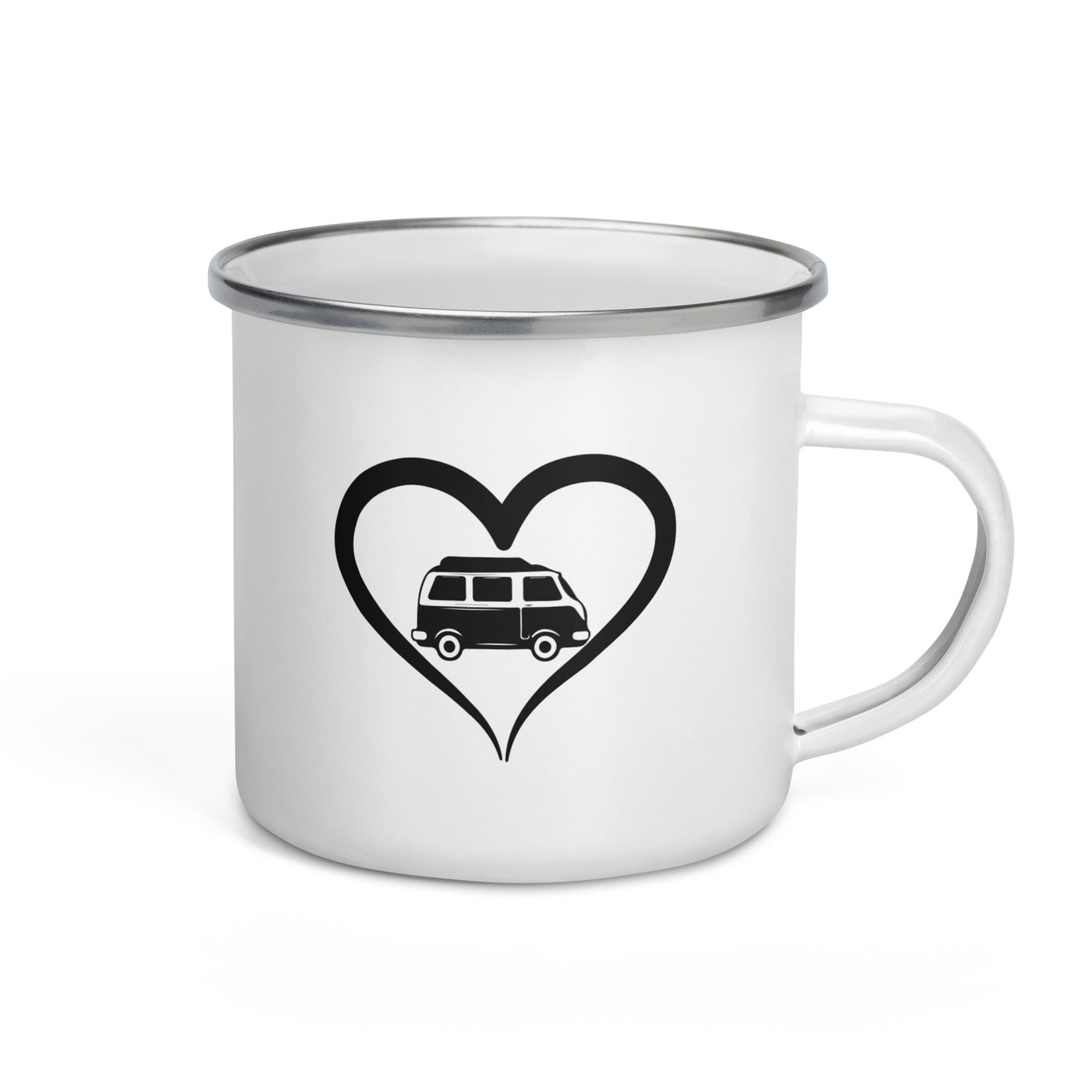 Camper Und Herz - Emaille Tasse camping Default Title