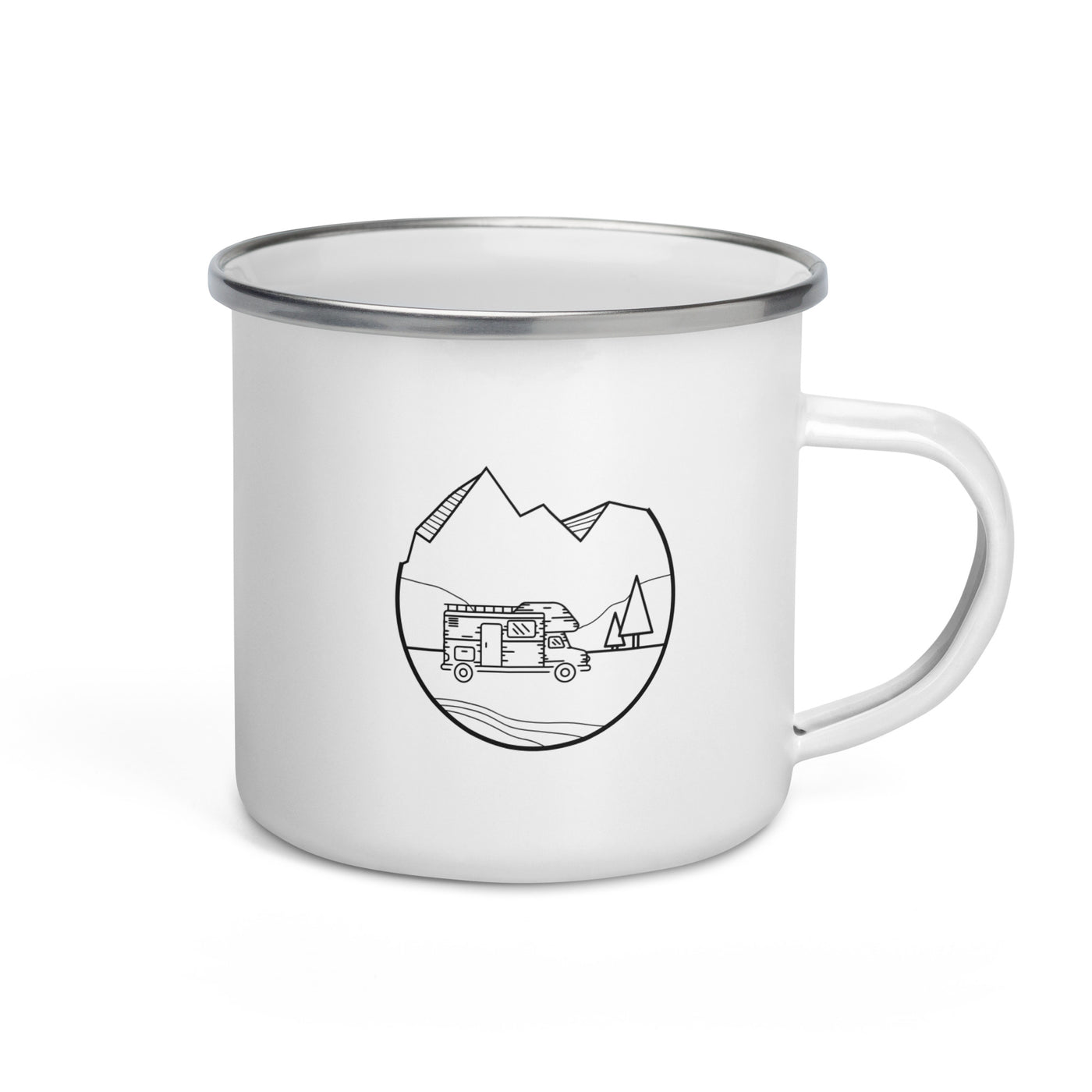 Camping - Emaille Tasse camping Default Title