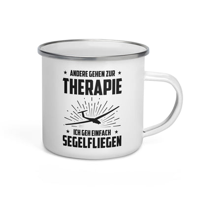 Andere Gehen Zur Therapie Ich Gen Einfach Segelfliegen - Emaille Tasse berge Default Title