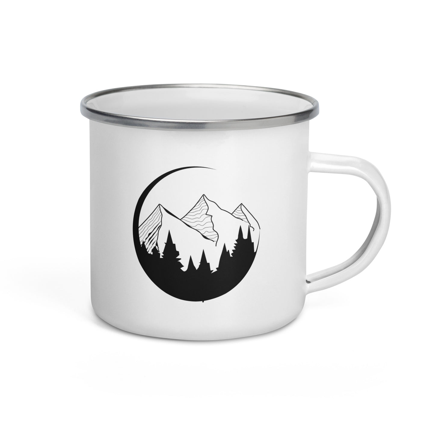 Circle - Mountain - Emaille Tasse berge Default Title