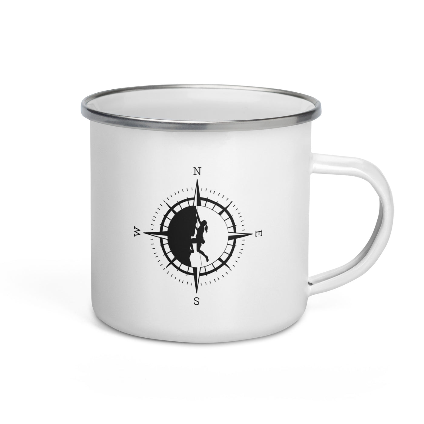 Compass And Climbing - Emaille Tasse klettern Default Title