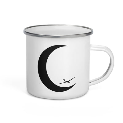 Crescent Moon - Sailplane - Emaille Tasse berge Default Title