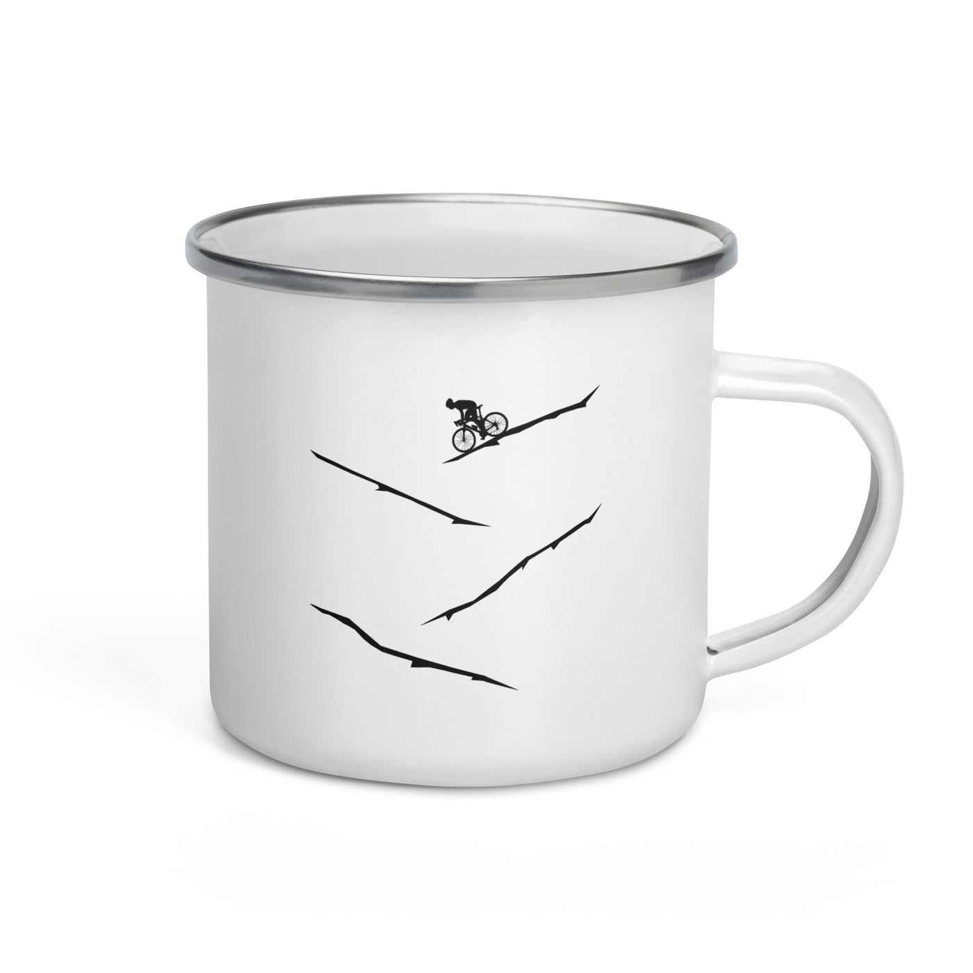 Cycling - Emaille Tasse fahrrad Default Title