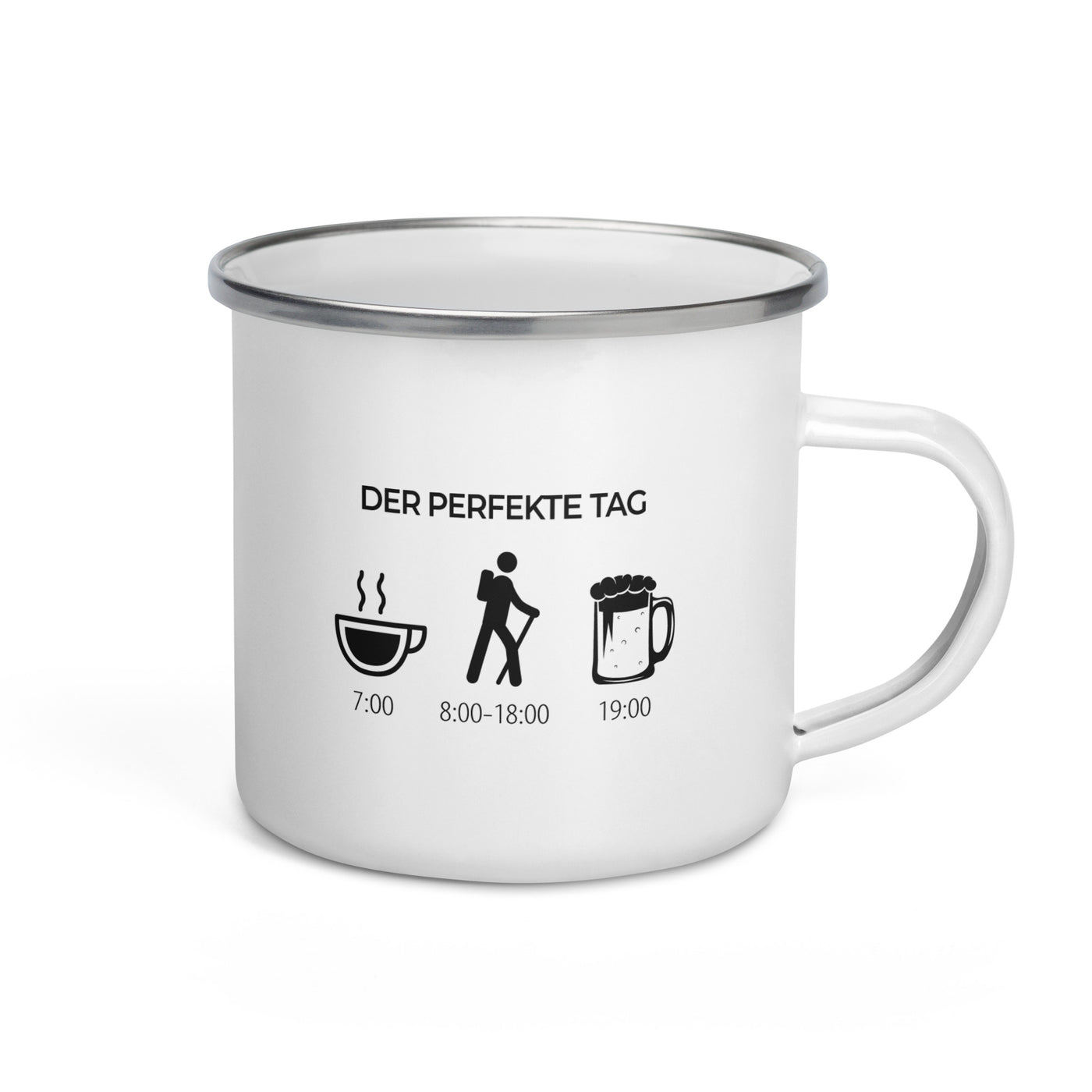 Der Perfekte Tag - Emaille Tasse wandern Default Title