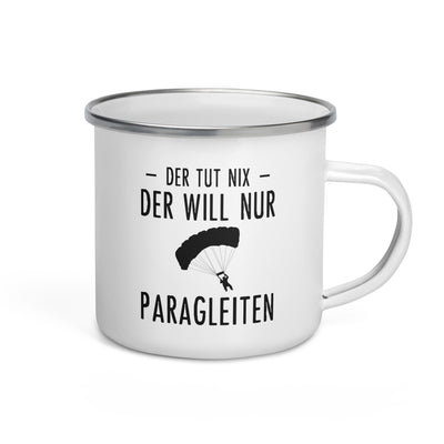 Der Tut Nix Der Will Nur Paragleiten - Emaille Tasse berge Default Title