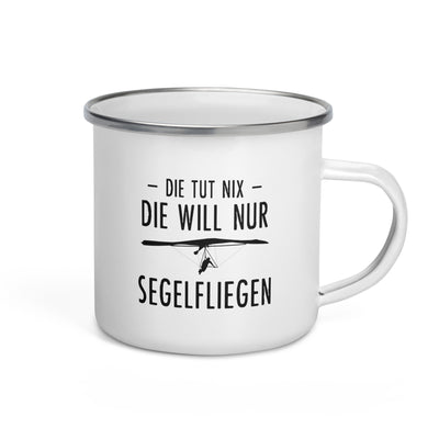 Die Tut Nix Die Will Nur Segelfliegen - Emaille Tasse berge Default Title