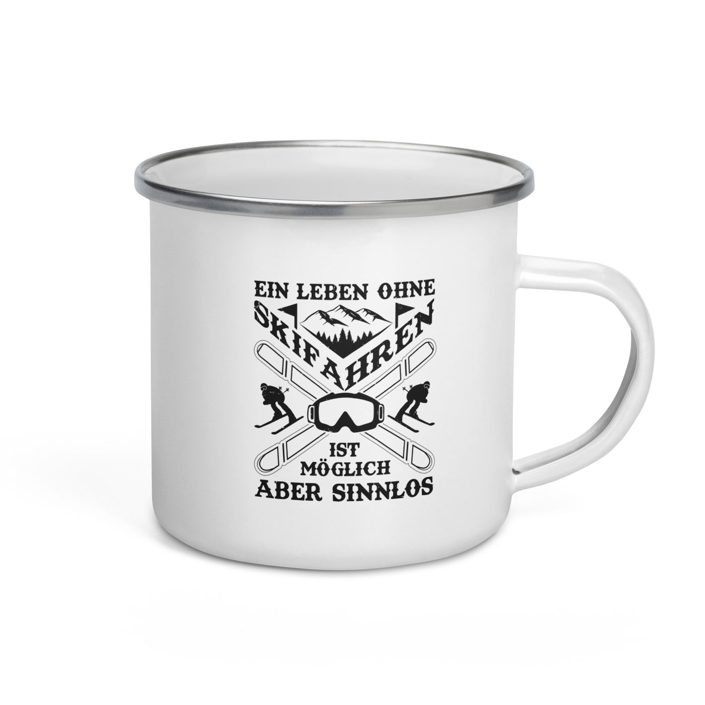 Ein Leben Ohne Skifahren - Emaille Tasse ski Default Title