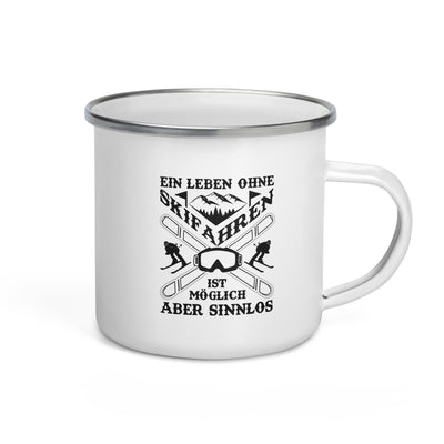 Ein Leben Ohne Skifahren - Emaille Tasse ski Default Title