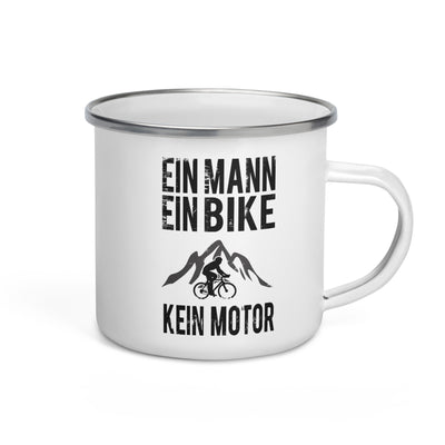 Ein Mann - Ein Bike - Kein Motor - Emaille Tasse fahrrad mountainbike Default Title