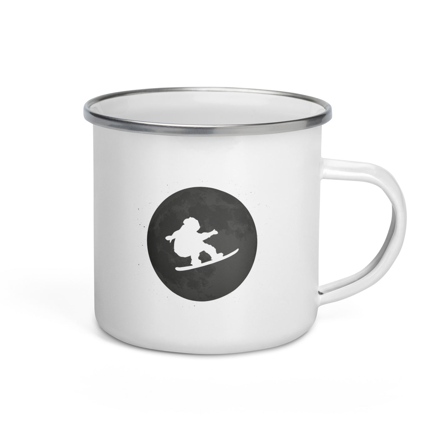 Full Moon - Snowboarding - Emaille Tasse snowboarden Default Title