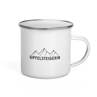 Gipfelsteigerin - Emaille Tasse berge klettern Default Title