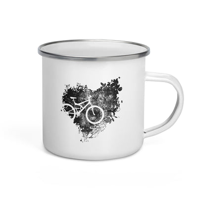 Grunge Heart - Cycling - Emaille Tasse fahrrad Default Title