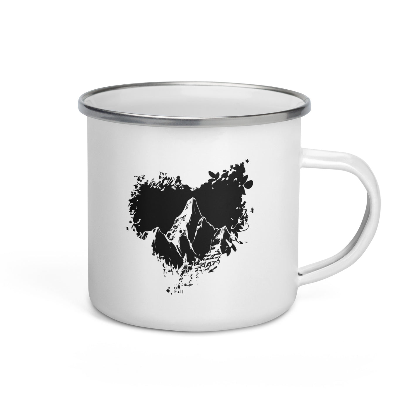 Grunge Heart - Mountain - Emaille Tasse berge Default Title