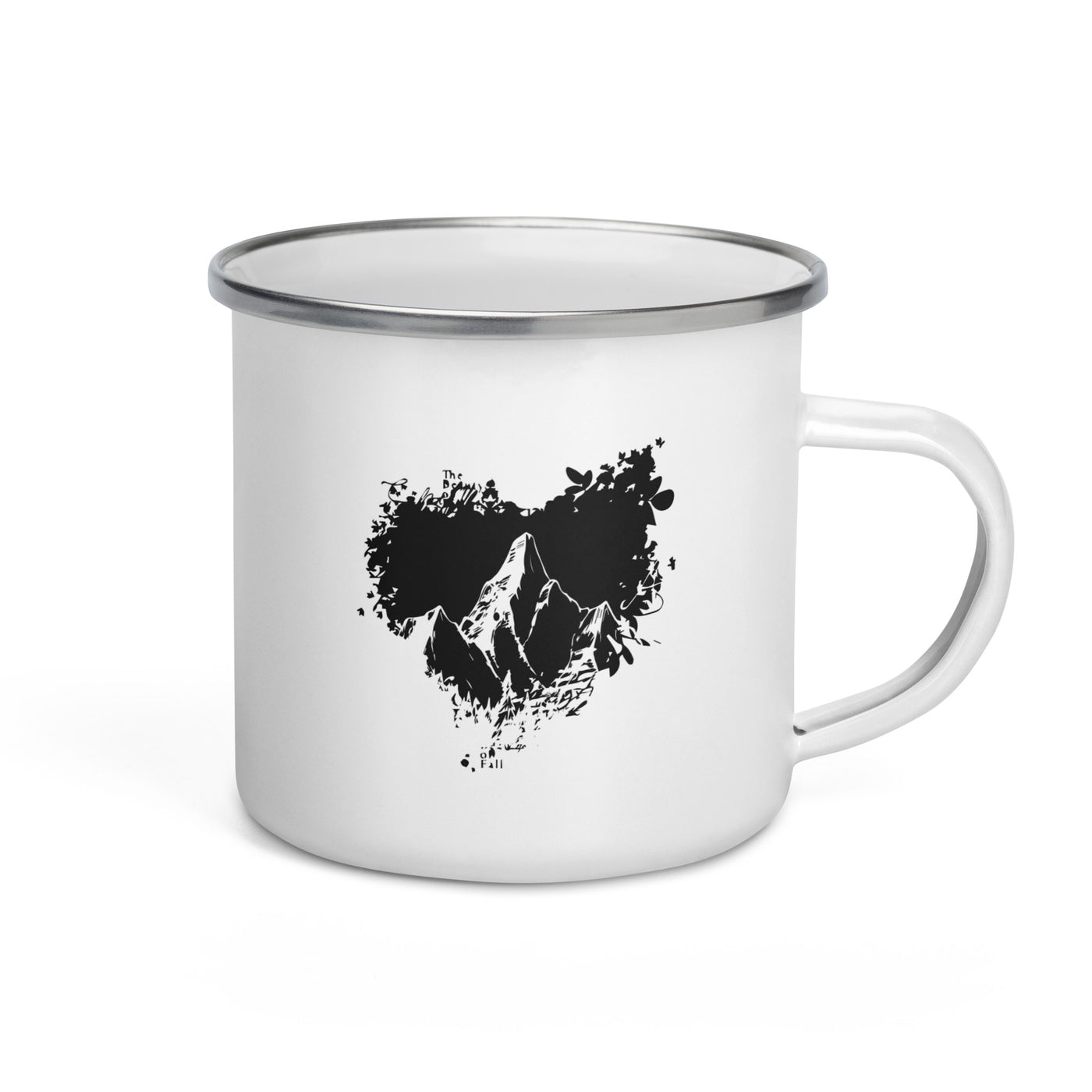 Grunge Heart - Mountain - Emaille Tasse berge Default Title