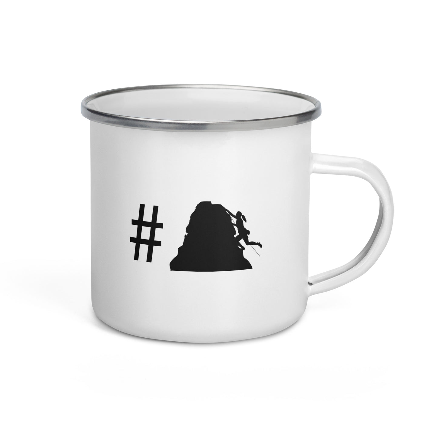 Hashtag - Female Climbing - Emaille Tasse klettern Default Title