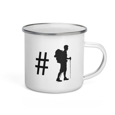 Hashtag - Hiking - Emaille Tasse wandern Default Title