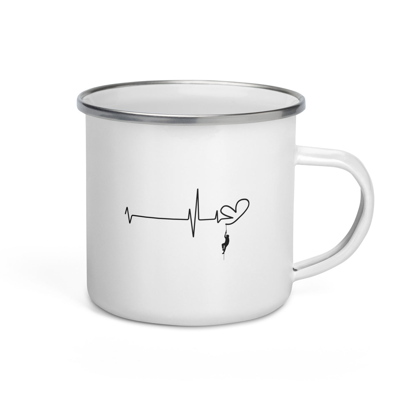 Heart - Heartbeat - Climbing - Emaille Tasse klettern Default Title