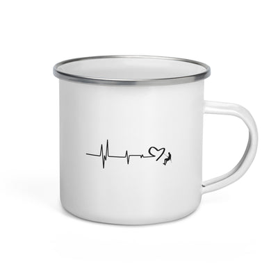 Heart - Heartbeat - Climbing - Emaille Tasse klettern Default Title