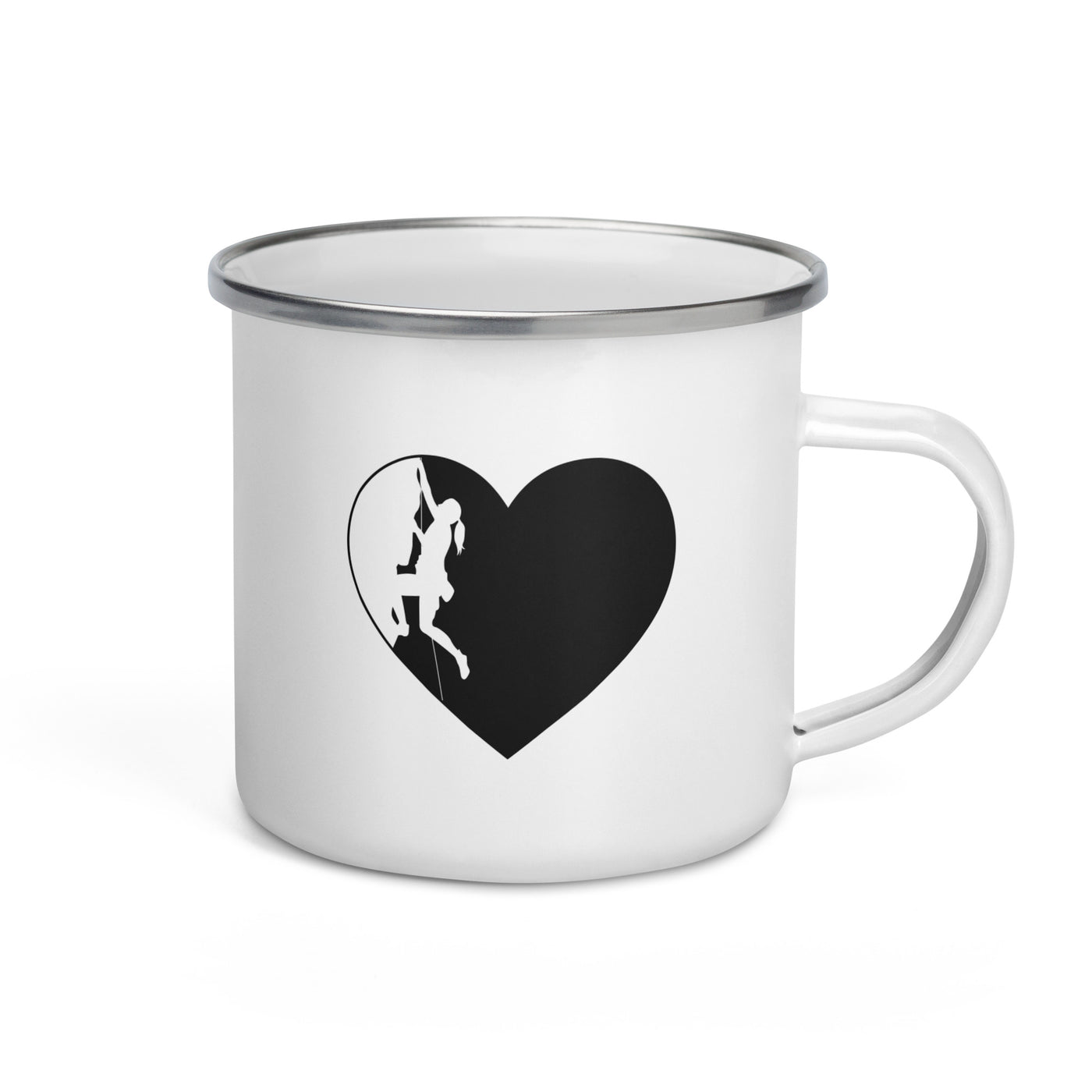 Heart 1 And Climbing - Emaille Tasse klettern Default Title