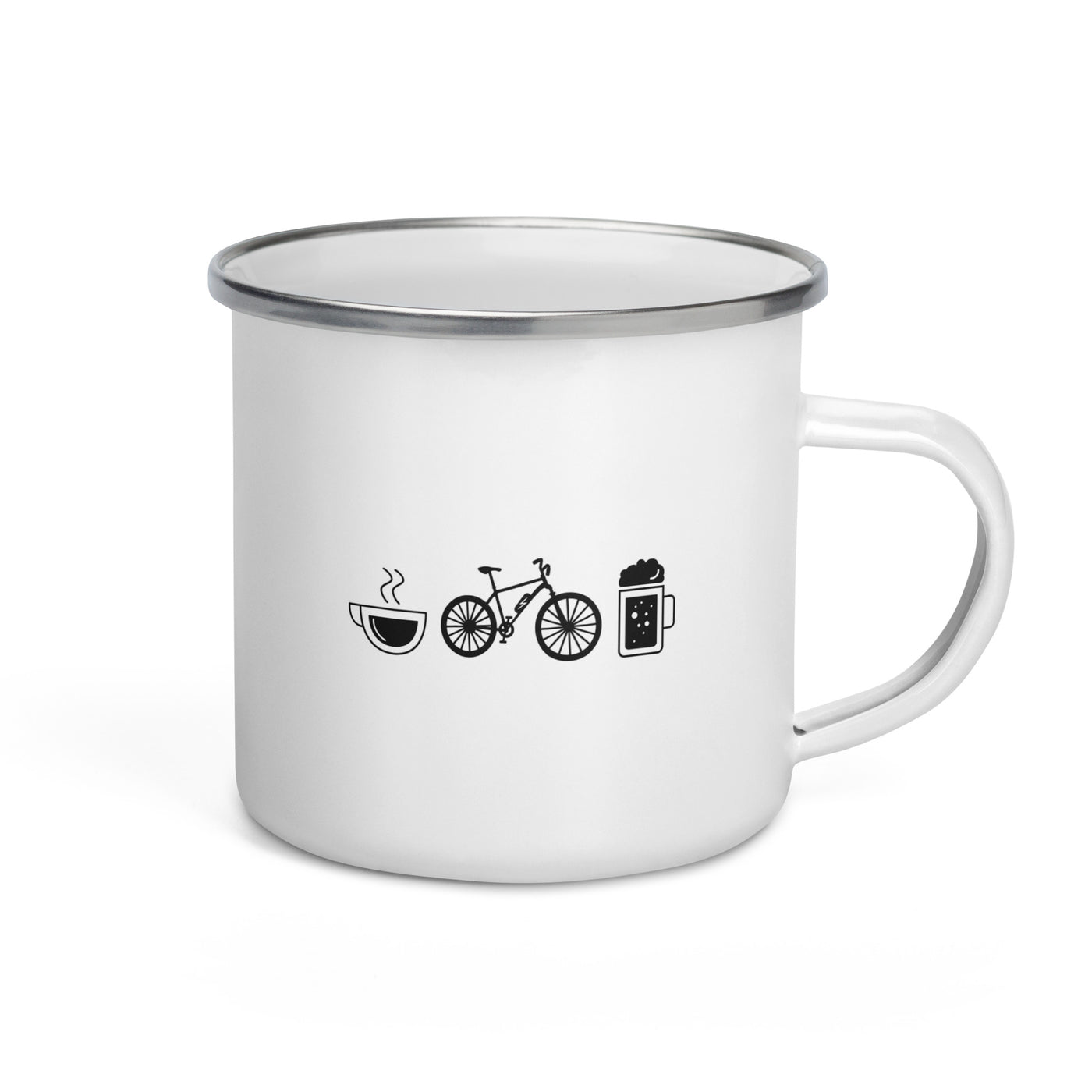 Coffee Beer And Ebike - Emaille Tasse e-bike Default Title