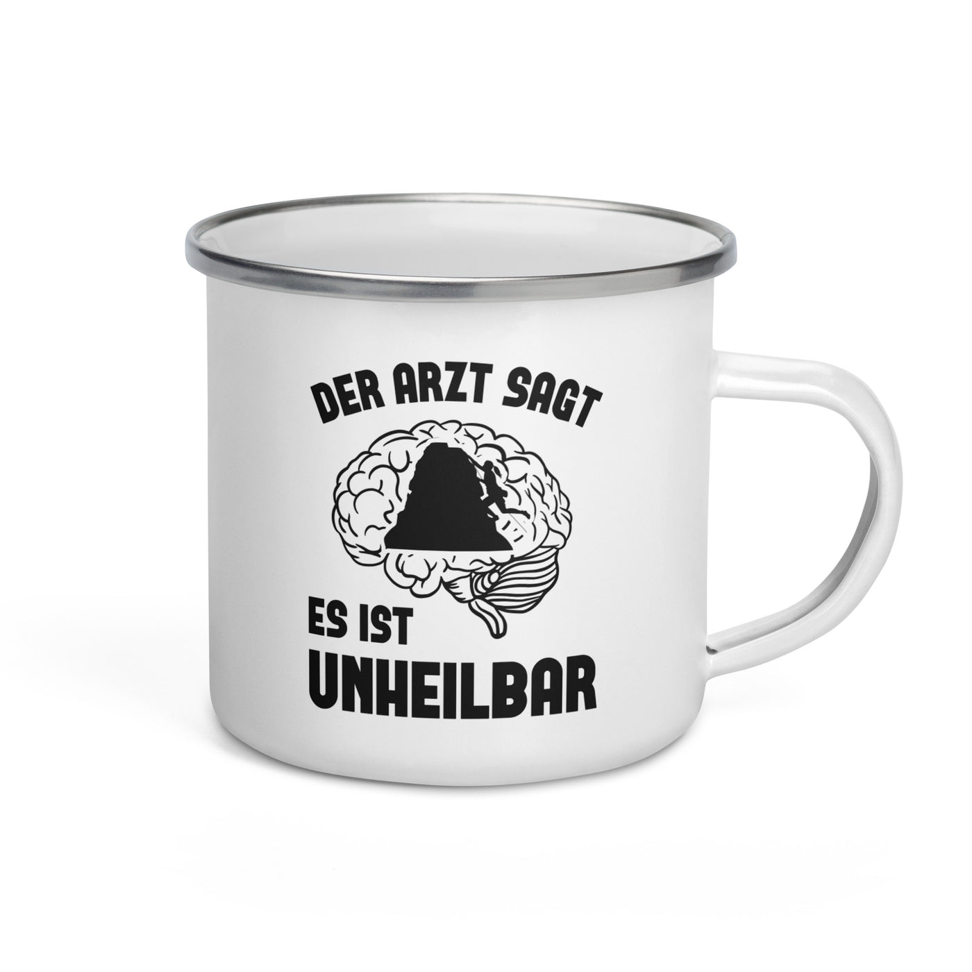 Der Arzt Sagt Es Ist Unheilbar 1 - Emaille Tasse klettern Default Title