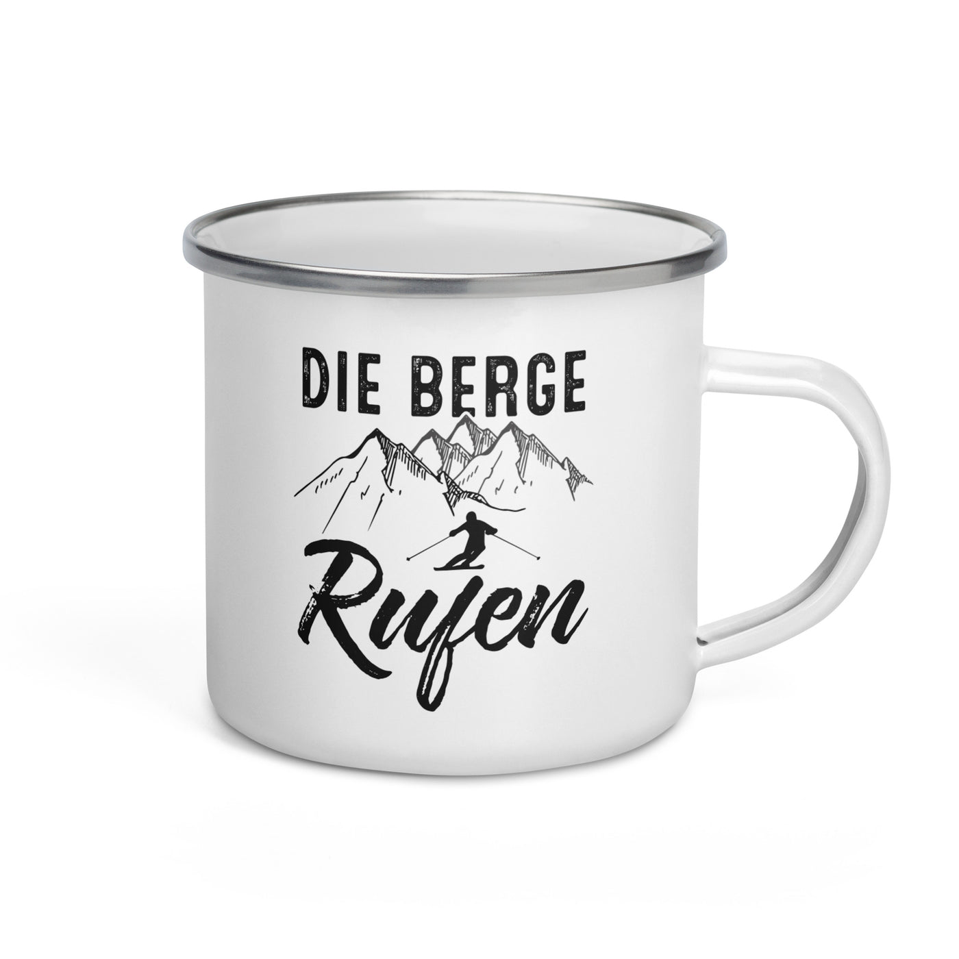 Die Berge Rufen - Emaille Tasse ski Default Title