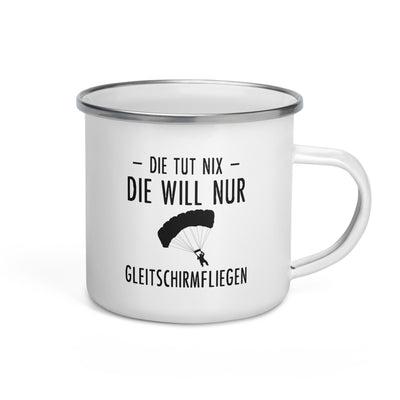 Die Tut Nix Die Will Nur Gleitschirmfliegen - Emaille Tasse berge Default Title