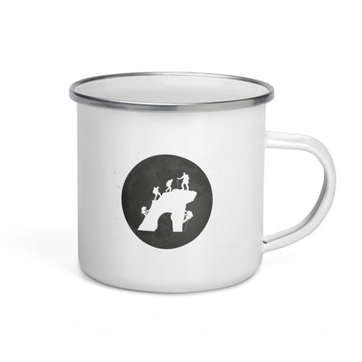 Full Moon - Climbing - Emaille Tasse klettern Default Title