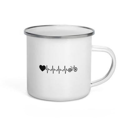 Heartbeat Heart And Ebike - Emaille Tasse e-bike Default Title