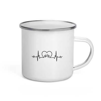 Heartbeat Heart And E-Bike - Emaille Tasse e-bike Default Title