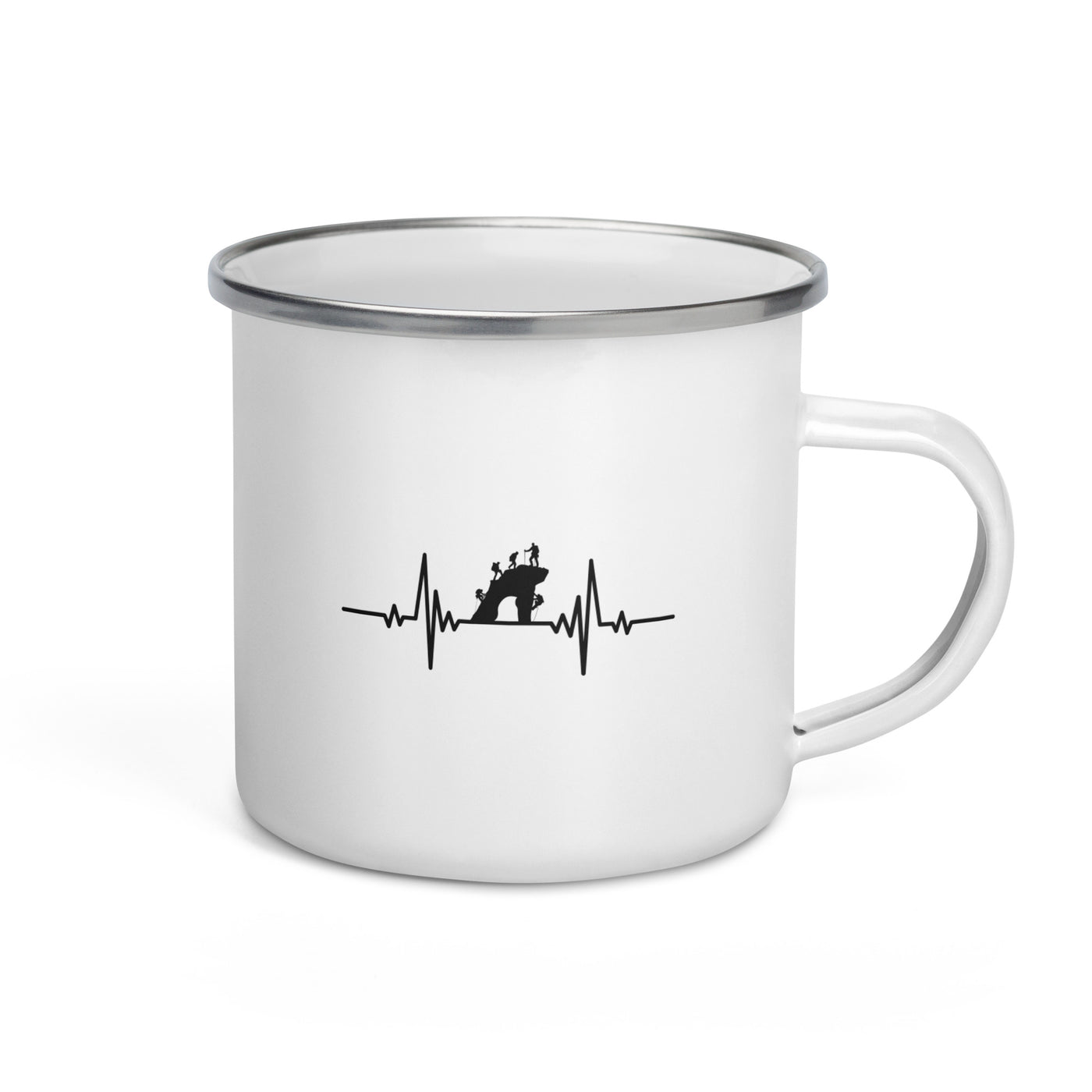 Heartbeat United Rock Climbing - Emaille Tasse klettern Default Title