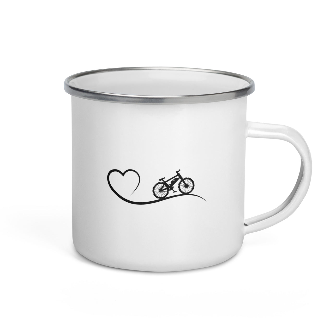 Herz Und E-Bike - Emaille Tasse e-bike Default Title