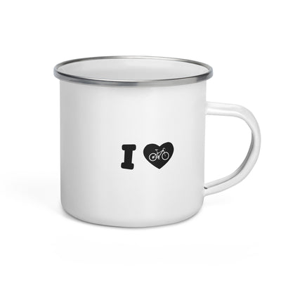 I Love Fahrrad - Emaille Tasse fahrrad mountainbike Default Title