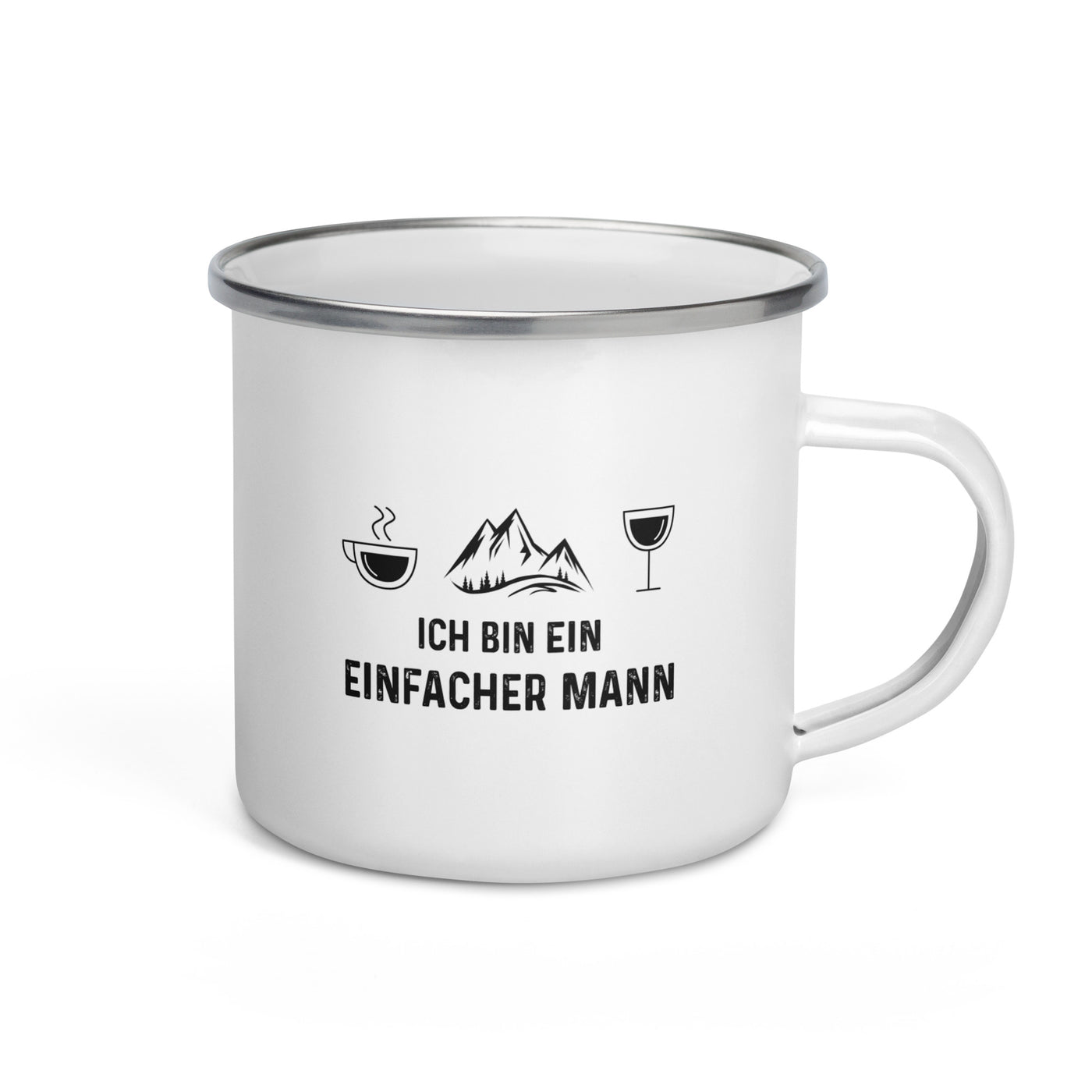 Ich Bin Ein Einfacher Mann - Emaille Tasse berge Default Title